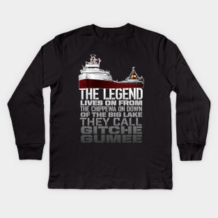 The Legend Lives On Kids Long Sleeve T-Shirt